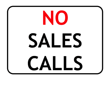 Why I rarely ever do sales calls