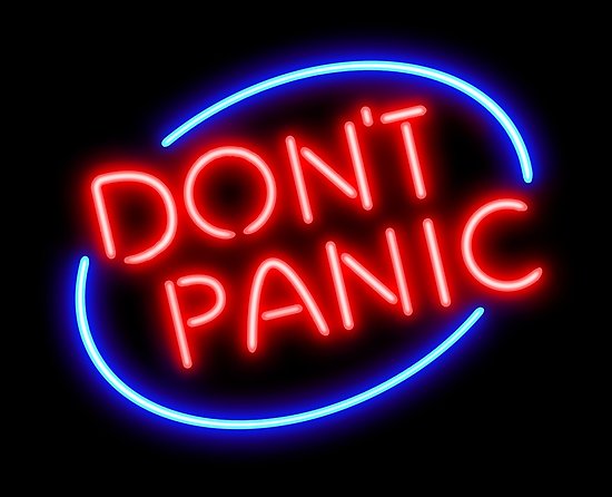 Don’t panic when you first start your online business