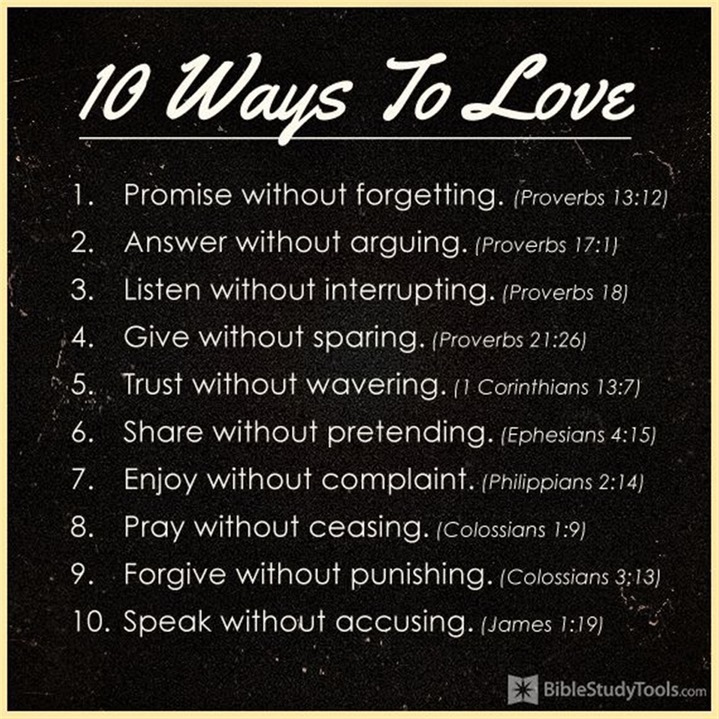 10 WAYS TO LOVE