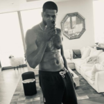 Tristian THompson Shirtless father