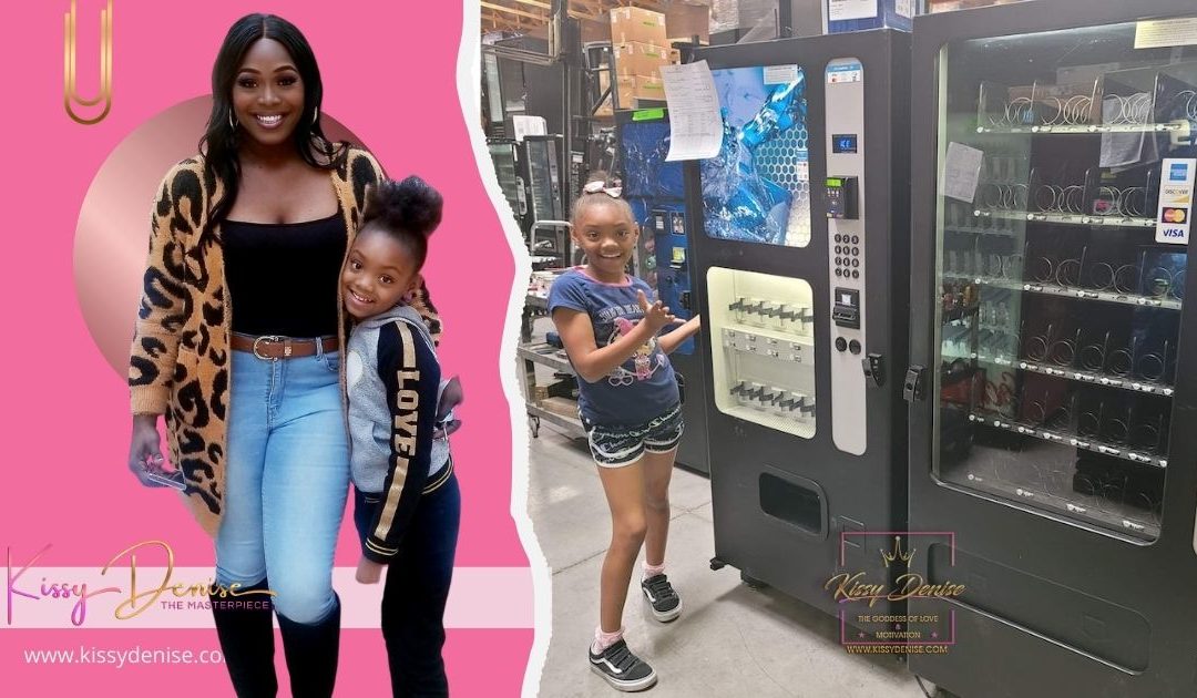 Single Mother Surprises Her 9-Year-Old Daughter With Her Own Vending Machine Company