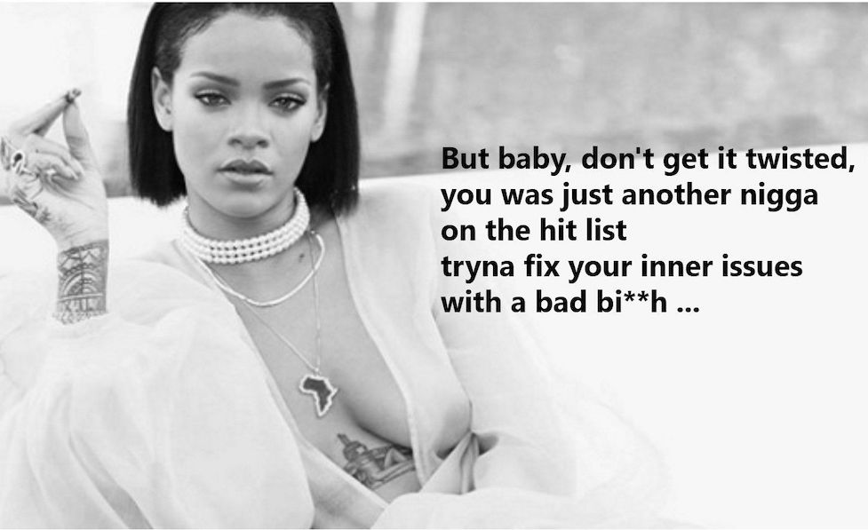 rihanna inner issues bad bitch savage