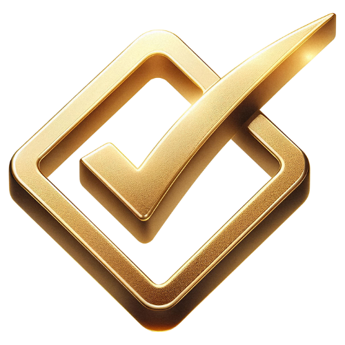 circle gold checkmark